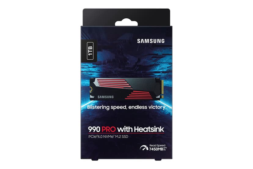 Samsung SSD Interne 990 PRO avec dissipateur, NVMe M.2 PCle 4.0, 1 To, Vitesse de lecture jusqu'à 7 450 Mo/s, Gestion Intelligente de la chaleur, MZ-V9P1T0CW - 6