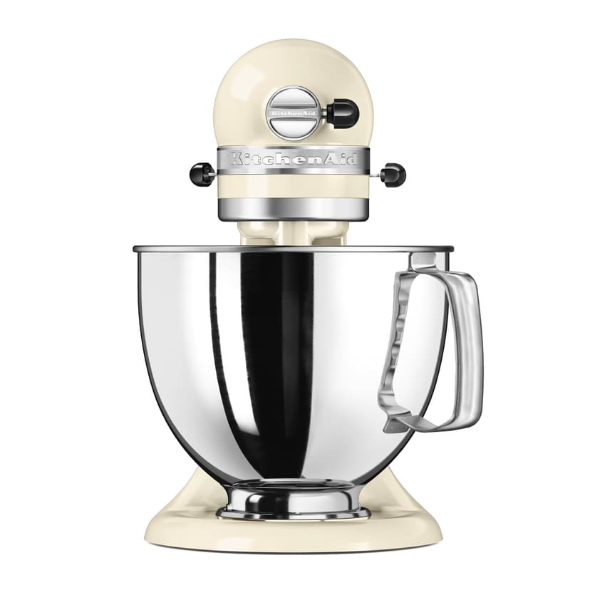 KitchenAid Robot Pâtissier - Artisan - Robot cuisine multifonctions à tête inclinable - Batteur avec 3 accessoires et Bol inox de 4,8 L - Crème - 3