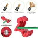 Pack of 20 Connection Terminals, Clip for Cable for Robotic Lawnmowers, Boundary Cable Charging Station, T-Branch Connector, Quick Connector, Power Thief Lawnmower e.g. Husqvarna, Gardena, Lawn Robot - 3