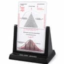 CHEOTIME Galton Board, Probability Demonstrator Effective Statistical Law Experiment Model Dalton Board Physics Lab Teaching Tool with 2800 Metal Beads - 1