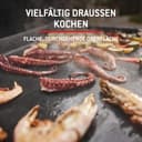 Weber Slate GP Plancha Premium 56 cm / 2 brûleurs, chaleur uniforme jusqu'au bord, jusqu'à 260 °C, surface de cuisson antiadhésive émaillée en porcelaine (56 x 41 cm), pieds réglables en hauteur, noir - 6