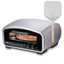 Unold Enzo 500°C Pizza Oven 68916 - Indoor and Outdoor IPX4 - Electric Neapolitan Pizza Maker - Up To 12" with 33cm Rotating Pizza Stone - Adjustable Timer - Includes Pizza Peel - 2100W -240V - 1