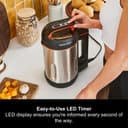 Morphy Richards Soup Maker, 1.6L Dual Programme, Serrator Blade, Easy Clean, Keep Warm, LED Countdown, Add to Function, Detachable Power Cord, Stainless Steel, 501022 - 7