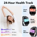 CASCHO Smartwatch Damen Herren, 1.85" HD Smart Watch, 115+ Modi, Fitness Tracker mit Bluetooth Telefonie, Schrittzähler Uhr mit bis zu 30 Tage Standby für iOS und Android - 5