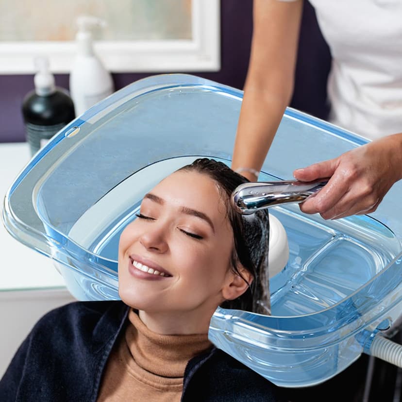 Bassin de shampooing, bassin de lavage des cheveux | Bol de shampooing d'hiver pour blessés | Bol de lavage des cheveux et bassin à la maison pour les personnes âgées et les patients handicapés au lit - 2