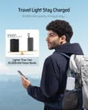 CUKTECH 45W Power Bank, 20000mAh Portable Charger with Built in USB C Cable, Fast Charging Battery Pack with 3 Output 2 Input for iPhone16 Series, Samsung, Pixel, iPad and More (Black) - 5