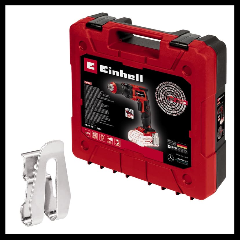 Einhell Visseuse à placo sans fil TE-DY 18 Li-Solo Power X-Change (18V, Bouton de blocage pour marche continue, avec coffret E-Box S35) Livré sans Batterie ni Chargeur - 9