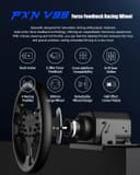PXN V99 Gaming Steering Wheel, Driving Force Feedback Steering Wheel with Pedals and Shifter - 3.2NM, 270°&900°, 11.8 inch, 4 Paddle Shifters, Tools APP - Racing Steering Wheel for PC, Xbox and PS4 - 3