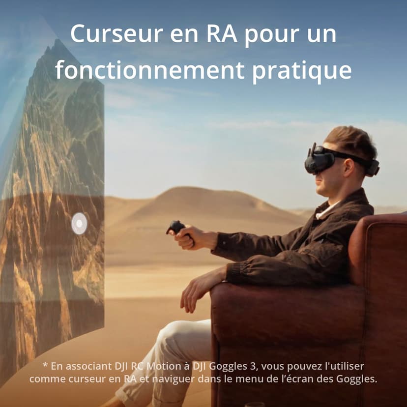 DJI RC Motion 3, Contrôleur FPV intelligentavec Contrôle de Mouvement Immersif, Compact et Portable, Freinage d’Urgence en Un Clic, Curseur en RA, Contrôleur de Drone Intuitif - 5