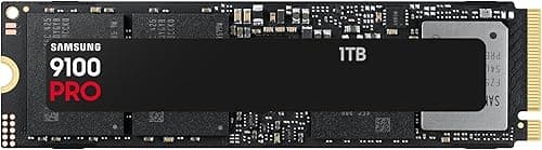 Samsung Memory MZ-VAP1T0BW 9100 PRO 1TB Internal SSD, PCIe 5.0 x4, NVMe 2.0, SSD Designed for Pros & Gamers, Compatible with PC & Laptops, 5 Year Limited Warranty (UK Version)