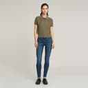 G-Star Femme Polo En Maille Léger Pointelle, Vert (ensis green D26061-D166-6057), M - 3