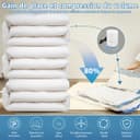 NATNAV Vacuum Bags for Clothes, Pack of 20 with Electric Air Pump, Vacuum Bags (5 x Jumbo/5 x Large/5 x Medium/5 x Small), Reusable Vacuum Bags for Duvets, Clothes, Travel, Pillows - 2