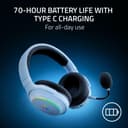Razer Barracuda X Chroma - Wireless Multi-Platform Gaming Headset with 6 Zone Chroma RGB (SmartSwitch Hyperspeed & Bluetooth, 40mm Drivers, Detachable HyperClear Cardioid Mic) White - 7