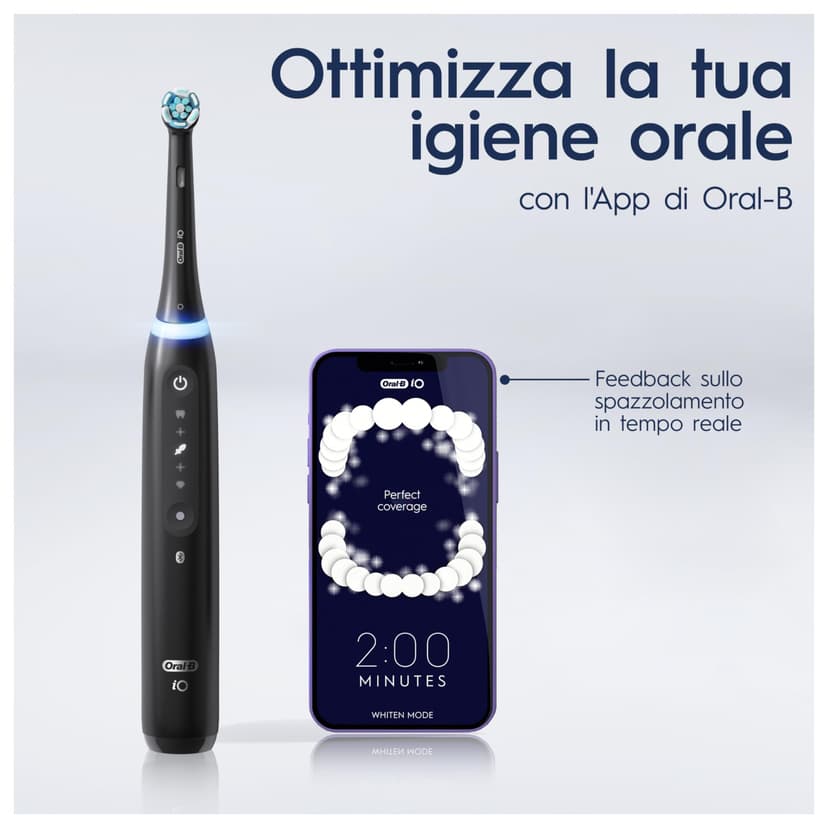 Oral-B iO 5N Rechargeable Electric Toothbrush, Black, 1 Head, 1 Travel Case, 1 Toothbrush - 8