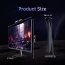 KTC 24.5" PC Gamer Monitor 400Hz 360Hz 240Hz | Fast IPS 1ms | FHD Display 1080P | HDR 400 128% sRGB | HDMI x2, DP x2 | Tilt Adjustment Silver Grey Screen 360Hz VESA H25 x 7 - 6