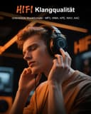 AGXOV 128GB Bluetooth MP3 Player, MP3 Music Player with Headphones, Dictaphone, HiFi Sound, 2.4 Inch Color Screen, Ideal for Sports, Black - 5