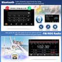 2+32G Android 13 Autoradio pour Skoda Fabia 2007-2014 avec sans Fil CarPlay Android Auto, 7 Pouces Radio Stéréo avec Navigation GPS Bluetooth Wi-FI FM RDS Caméra de recul Incluse - 6