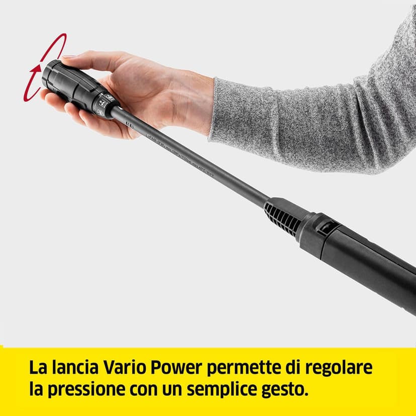 Kärcher Nettoyeur Haute Pression K 3, Pression : Max. 120 Bar, Débit : 380 l/h, Surface : 25 m²/h, Filtre à Eau, Poids : 6 kg, Flexible et Pistolet Haute Pression, Rotabuse, Lance - 8
