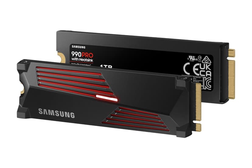 Samsung SSD Interne 990 PRO avec dissipateur, NVMe M.2 PCle 4.0, 1 To, Vitesse de lecture jusqu'à 7 450 Mo/s, Gestion Intelligente de la chaleur, MZ-V9P1T0CW - 3