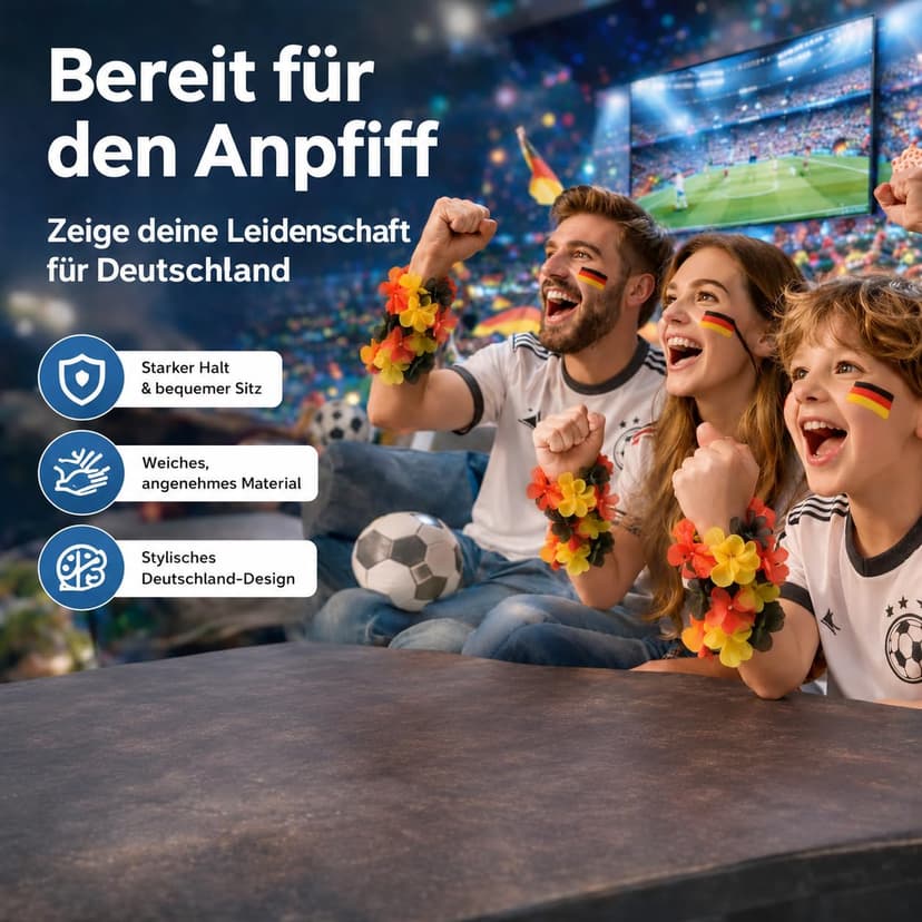 XXL Fan Starter Set World Cup 2026 – Original Panini Sticker Album & Stickers, Extra 1x Match Schedule & 3x Germany Armbands (10 Packs / 70 Sticker Set) Own Brand Bundle - 7