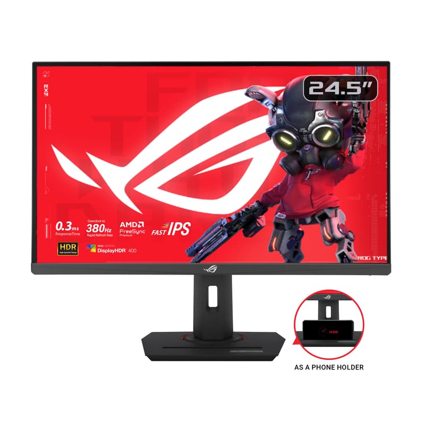 ASUS ROG Strix XG259QNS Esports Gaming Monitor — 25 inch (24.5 inch viewable) FHD (1920 x 1080), 380 Hz (OC), Fast IPS, 1 ms GTG (0.3 ms Minimum), HDR, DisplayWidget Center - 2