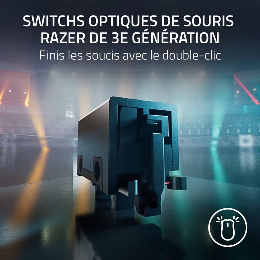 Razer DeathAdder V3 Pro - Souris Esports Ergonomique Sans Fil Légère (Design léger 63g, Capteur Optique Focus Pro 30K, Commutateurs de Souris Gen-3, Sans Fil HyperSpeed) Noir - 7