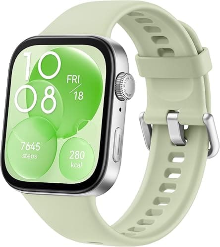 HUAWEI WATCH FIT 3 Smartwatch for men women, iOS & Android, Up to 10 Days Battery Life, Bluetooth Calls, GPS Smartwatch, Aluminum Case, AMOLED Display, Health&Fitness Tracker, Green[Amazon Exclusive]