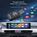 Adaptateur CarPlay Sans Fil 2026, Dongle CarPlay Sans Sil, Convertit CarPlay Filaire En Adaptateur Sans Fil Plug And Play, Compatible Avec Les Voitures à Partir De 2016 et iPhone iOS 12+ (noir) - 4
