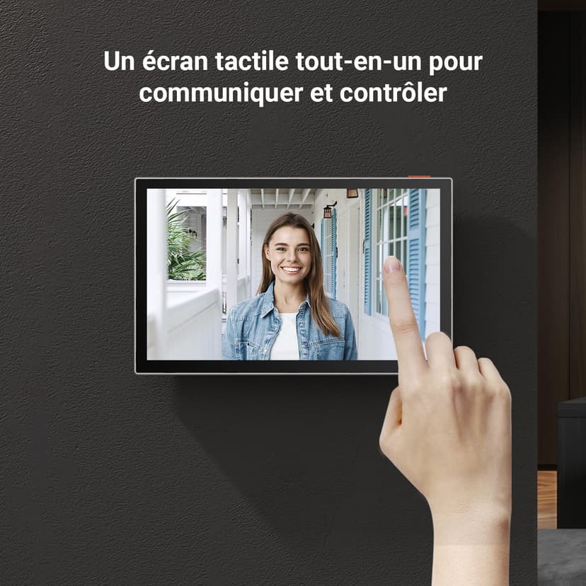 EZVIZ CP5 Visiophone connecté WiFi, Résolution 1080P, Moniteur Tactile Couleur 7", Portier vidéo à installation 2 Fils, Déverrouillage à Distance, Audio Bidirectionnel, Vision Nocturne, Design Compact - 3