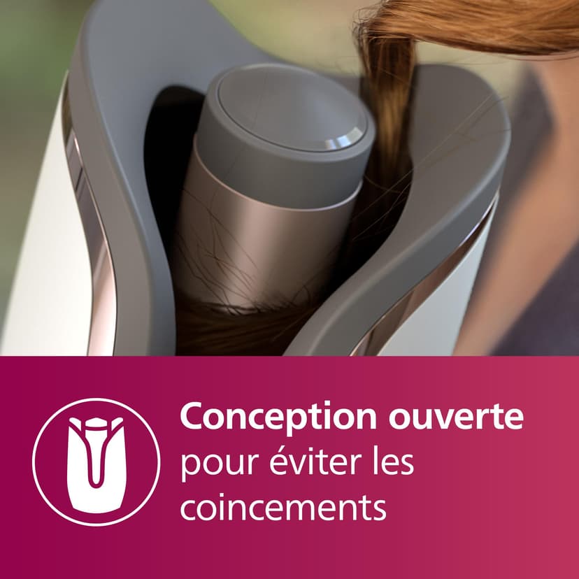 Philips série 8000 - boucleur automatique avec technologie MoistureProtect, 27 options de style différentes, blanc, modèle BHB878/00 - 6