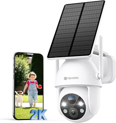 YESYAMO 2K Camera Surveillance WiFi Exterieure sans Fil S…