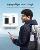 CUKTECH 45W Batterie Externe 20000mAh Power Bank, Batterie Externe Charge Rapide avec Cable Intégré USB C, Batterie Portable pour iPhone 17/16/15/14/13, Samsung, Xiaomi, iPad, MacBook, Switch - 5