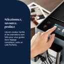 Delonghi Rivelia EXAM440.55.G, Fully Automatic Coffee Machine with LatteCrema Hot, Automatic Milk Frother, Compact Size Bean to Cup Coffee Machine, 16 Recipes, Full Touch Colored Display, Pebble Grey - 7