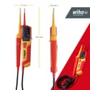 Comprobador de tensión y continuidad 0.5-1,000 V AC, CAT IV incl. 2x AAA batteries - SB 255-17 voltage and continuty tester 0.5-1.000V AC - 6
