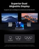 Anker Prime Thunderbolt 5 Cable, 3.3 FT USB C to USB-C Cable, 240W Charging, 80Gbps Data Transfer, 8K/4K Displays, for MacBook Pro, iPhone 17/16/15, iPad Pro,and More - 4
