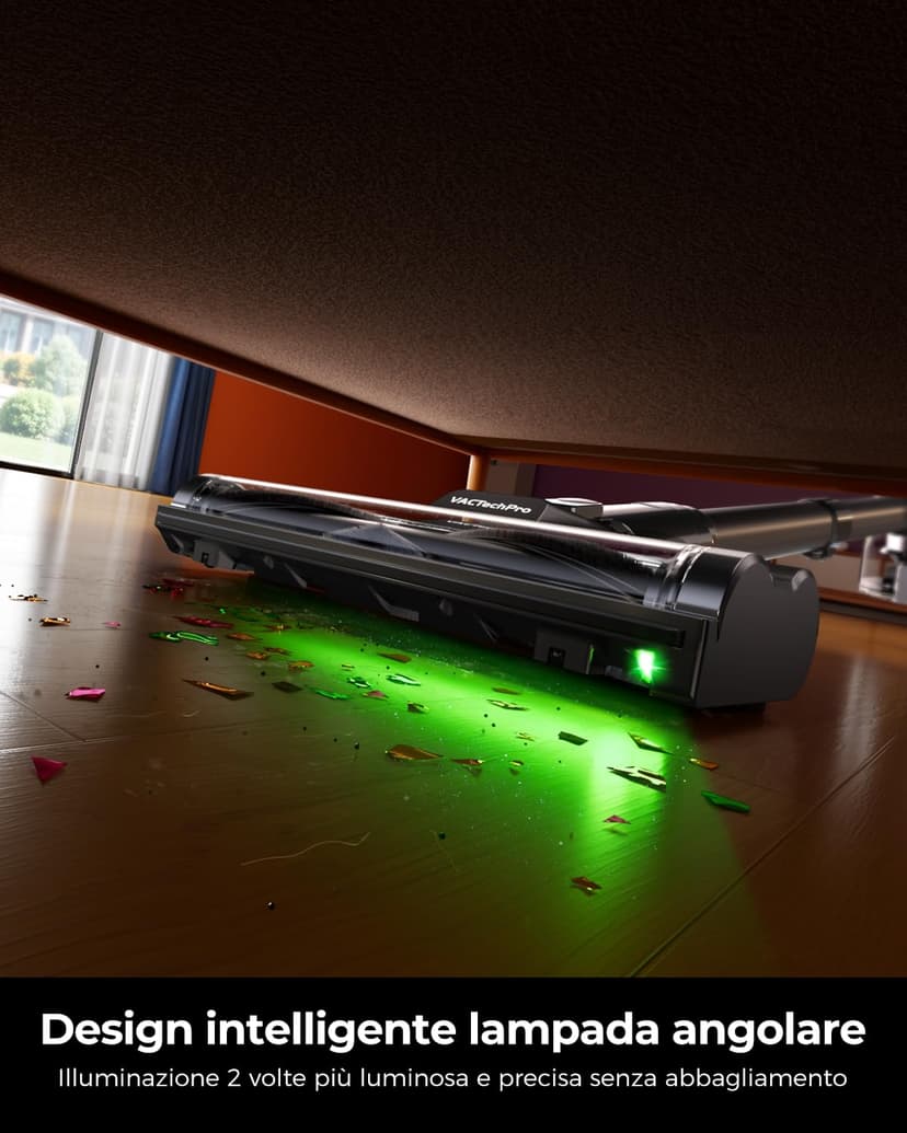 VACTechPro F02 Lite Cordless Vacuum Cleaner with Battery - 7