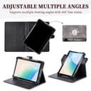 Coque Compatible pour Danew Dslide 115 10.1-Pouces Tablette Coque Etui Case Rotation à 360 degrés Angles de Vue Multiples Socle en Cuir PU Folio Cover Noir - 3