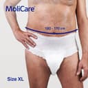 MoliCare Premium Mobile 10 Drops | Disposable Incontinence Pants: for Women and Men with Incontinence | Size XL | 51-67 inches | 4 Packs of 14 Pairs (56 Pieces) - 5