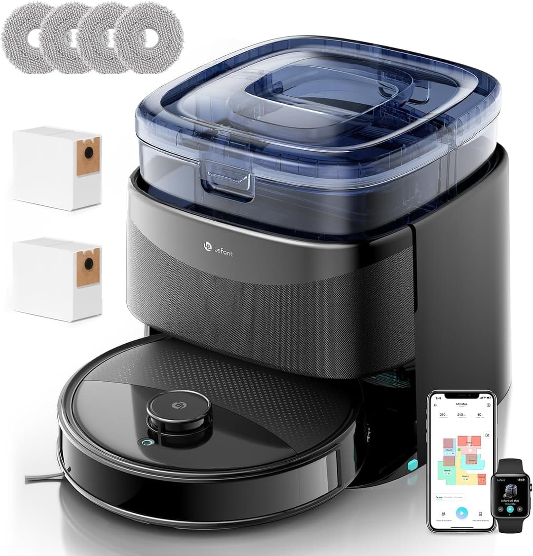 Lefant M3 Max Robot Vacuum Cleaner Washer 20,000 Pa, Mult…