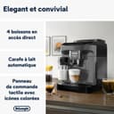 De'Longhi Magnifica Start ECAM220.60.B, Fully Automatic Bean to Cup Coffee Machine with 4 One-Touch Recipes, Soft-Touch Control Panel, Auto Milk, 1450W, Black - 2