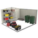 Duramax ECO 10 x 10 (9.74 m2) Metal Garden Storage Shed, Hot-Dipped Galvanized Metal Garden Shed, Tool Storage Shed, Strong Reinforced Roof Structure, Maintenance-Free Metal Shed, Anthracite - 5