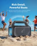 soundcore Anker Boom 2 Bluetooth Speaker, Outdoor Speaker with 80W, Subwoofer, BassUp 2.0, 24H Playtime, IPX7 Waterproof, Floatable, RGB Lights, Custom EQ, USB-C, Portable for Camping, Beach, Garden - 3