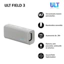 Sony ULT Field 3 - Enceinte Bluetooth Ultra Portable avec ULT Power Sound, Batterie 24h, IP67, étanche, Anti-poussière, Anti-Choc, bandoulière détachable, compacte - Blanc cassé - 2