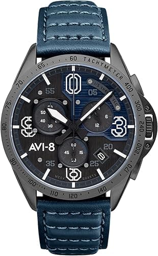 AVI-8 Mustang Blakeslee P-51 Montre Chronographe pour Hom…