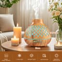 AESHORY Diffuseur d'huiles Essentielles 550ML, Diffuseur de Parfum avec 12x5ML Huiles Essentielles, Humidificateur Ultrasonique avec 7 Couleurs Lumières LED, Arrêt Automatique, pour Maison, Yoga, Spa - 2