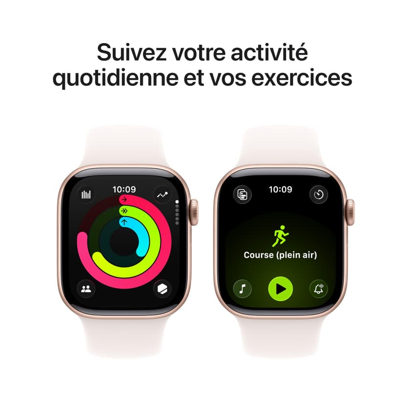 Apple Watch Series 11 [GPS 42mm] Smartwatch with Rose Gold Case and Soft Pink Sport Band, Sleep Score, Activity Tracker, Health Tracker, Always On Screen - 3