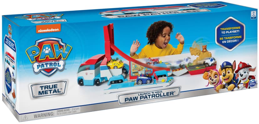 Paw Patrol - Pat Patrouille - Camion Patrouilleur 2 en 1 True Metal - Véhicule avec Circuit, Voiture, Accessoires - Pat Patrouille Jouet - Voiture Enfant - Jouet Enfant 3 Ans Et + - 7