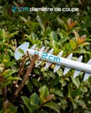 SEESII Telescopic Hedge Trimmer Battery 20 Inches, Lightweight 3.9 kg for Elderly and Women, 4.4 m Reach, 600 W Motor with 2 x 4.0Ah Batteries, Adjustable Head 135°, Electric Hedge Trimmer for High - 3