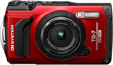 OM SYSTEM Tough TG-7 Rouge, 12 MP, étanche, Antichoc, Mod…