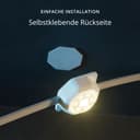 Twinkly Permanent Light - 72 RGB LED String, White Wire, Plug F - 8